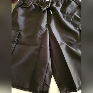 Mens Cargo Shorts Black size L